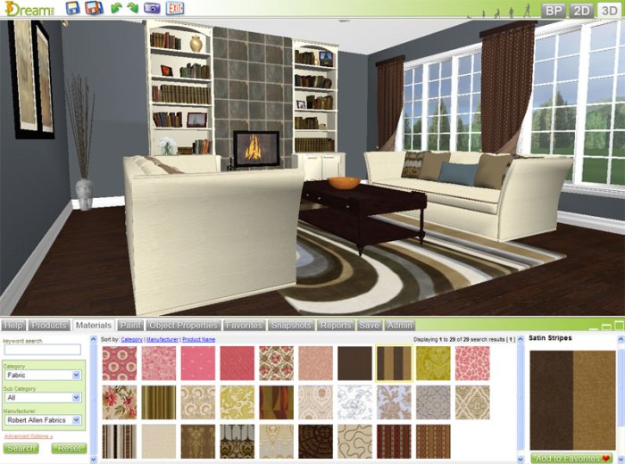 3d room interior design online free